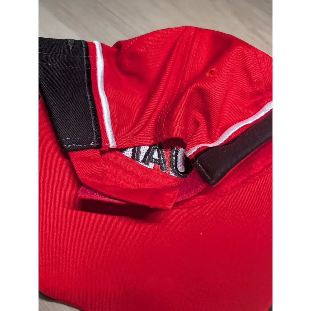 K Products RUAN Red Black White Racing Style Baseball Cap 100% Cotton